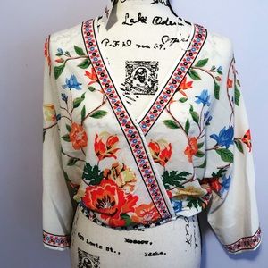 Flying Tomato Kimono Wrap Blouse ❤️